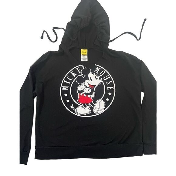 Disney Girls Sweat Shirt Juniors 7/9 Color Black & Red - Picture 2 of 7